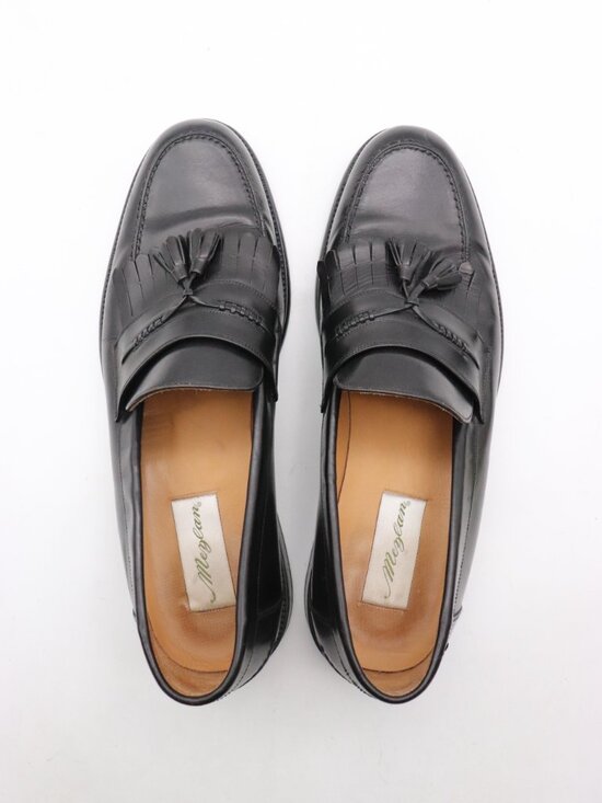 Mezlan Romano Tassel Loafers Men\'s 11.5 M Black Leather Dress Shoes Kiltie main image 10